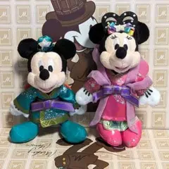 ディズニー ぬいぐるみバッジ 七夕 2015 ミッキー ミニー