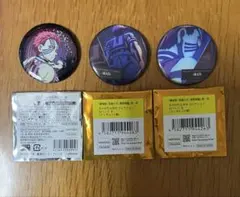 猗窩座　ものがたる背中コレクション缶バッジB2点　ランダムグリッター缶バッジ1点