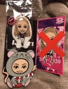 E-girls 楓 ネズミ 着ぐるみラバーキーホルダー ぷくぷくチャーム　グッズ