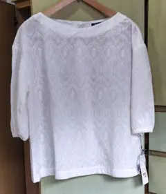 PART2 BYJUNKO SHIMADA トップス　七分袖ブラウス　白　13号