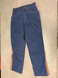 70sヴィンテージデニムレーシングパンツ タロン 濃紺 モトクロス 