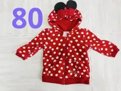 ミニーマウス 水玉トレーナー 80センチ