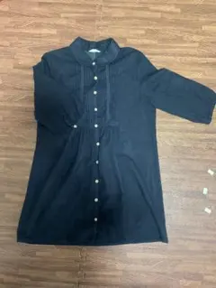 シャツワンピース　五分袖・七分袖 前空き