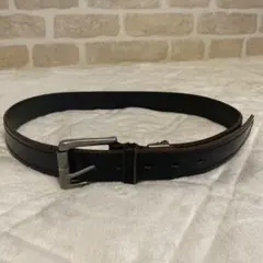 Lee 革製 ベルト 黒 M サイズ相当 連続 5つ穴