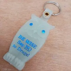 アメリカ フクロウ ノベルティ キーホルダー (ブルー) グロウタイプ