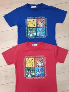 ポケットモンスター Tシャツセット 青 赤