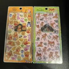 【正規品】プチドロップシール プーさん＆バンビ 2枚セット　新品未開封