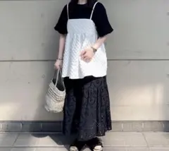 サマンサモスモス　ジャガードキャミワンピース