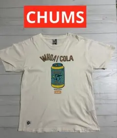 CHUMS チャムス WHOA! COLA Tシャツ クリームホワイト L