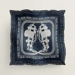 HERMES プレード ブリッド ドゥ ガラ カシミア混ブランケット 赤