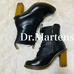 ドクターマーチン UK3 8ホール ヒール サイドジップ ショートブーツ