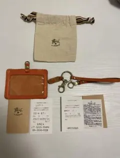 ILBISONTE 　バスケース　 IDケース×ストラップセット売り