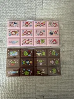 ちょこぶろっくしーるたまごっち　チョコブロックシール　たまごっち2種