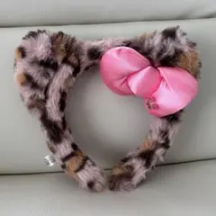 【USJ】ユニバ キティ ヒョウ柄 カチューシャ ピンク