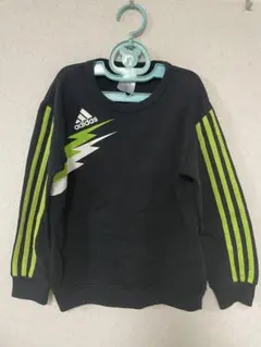 adidas トレーナー 黒/緑 サイズ140