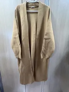 ブラウン 長袖カーディガン XL