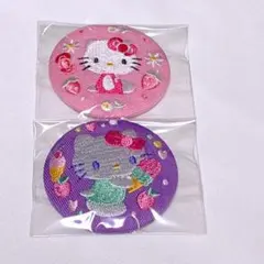 【キティ】サンリオ 刺繍缶バッジ
