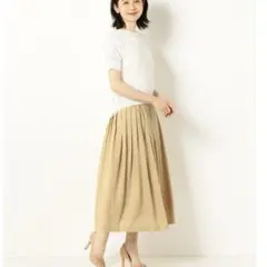 ★キース KEITH スパンクロス　スカート★ベージュ♪38サイズのサムネイル