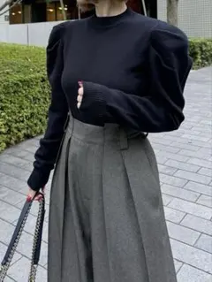 Cygne シーニュ アメスリラメニット ブラック 完売 cygne 新品　今期 tops | Cygne