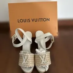 高島屋Louis Vuitton購入☆ 日本限定☆ウェッジサンダル ホワイト