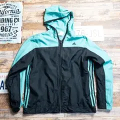 adidas アディダス ナイロンジャケット 3本ライン 古着