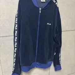 FILA ネイビー ジップアップジャージ Mサイズ