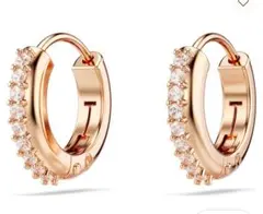 Swarovski　フープピアス　ローズゴールド