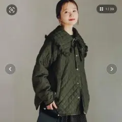 titivate 襟付きキルティングジャケット