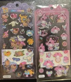 新品　ドロップジェリーシール　サンリオ　日焼け　キティ　クロミ　ぷっくり　2点