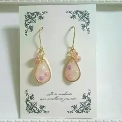 しずくのさくらんぼピアス