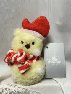 ディズニーストア クリスマス プーさん 雪だるま ぬいぐるみキーホルダー