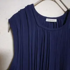 【テチチ 】美品✨ リブニット タンクトップ フリーサイズ レーヨン混 伸縮性◎