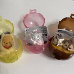 ディズニー くるまりスタイル マリーちゃん　プーさん　チップとデール