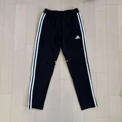 adidas ストライプ ジャージ 黒　150