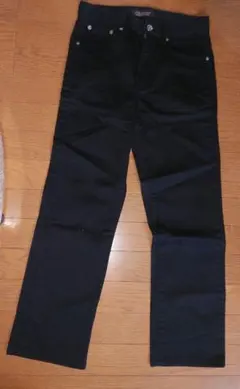 ブラックデニムパンツ ストレート 約69cm丈のサムネイル