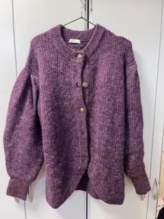 earth music&ecology 紫ニットセーター