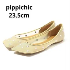 PIPPICHIC LINDA DIAMOND ビジュー フラットシューズ 37 - メルカリ