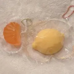 【新品、未使用】水感スクイーズ　一粒みかんとレモン　スクイーズ　２つセット