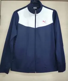 PUMA ネイビー/ホワイト ジャージ