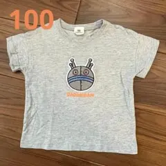 ダダンダン Tシャツ 半袖 100 アンパンマン サガラ刺繍 グレー