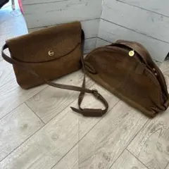 ボルボネーゼ　ショルダーバッグ　2点まとめセット！うずら柄　BORBONESE