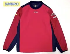 90s UMBROプルオーバー ピステ ナイロン 中綿ジャケット 刺繍 デサント