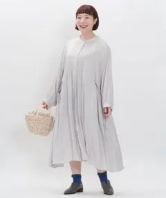 AS KNOW AS olaca カッセンサテンピンタＯＰ 長袖 大きい　5