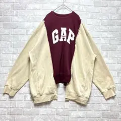 ギャップ リメイク スウェット 古着風 オーバーサイズ ユニセックス ゆるダボ