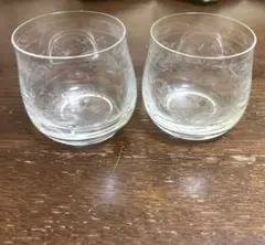 新品未使用　BOHEMIAGLASS ボヘミア　ショットグラス　2個セット　花柄
