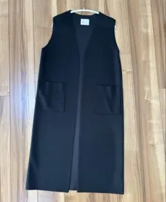 ジレ　ベスト　ブラック　フリーサイズ