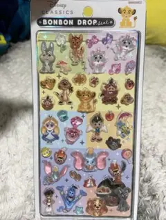 新品☆ディズニーキャラクターボンボンドロップシール正規品