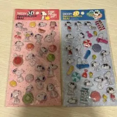 SNOOPY 3D DECORATION SEAL 2枚セットのサムネイル