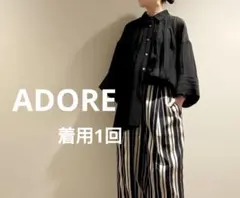 未使用】ADORE アドーア ネオノルディスブラウス とろみ 半袖シャツ 春