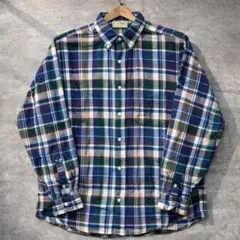 L.L.BEAN エルエルビーン 長袖チェックシャツ USA製 80s 90s